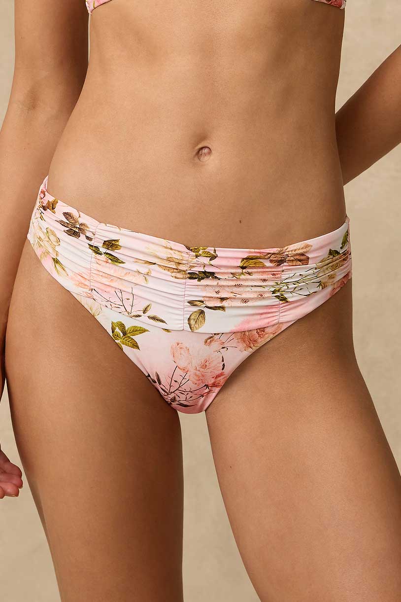 Monte & Lou Mid Rise Ruched Pant - Devine