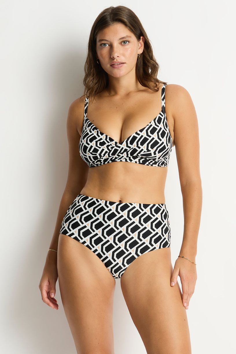 Sea Level Cross Front Bra Top - Costa