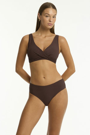 Sea Level Spinnaker Cross Front Multifit Top - Spinnaker