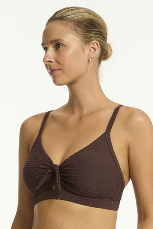 Sea Level Spinnaker Tie Front DD/E Cup Bralette - Spinnaker