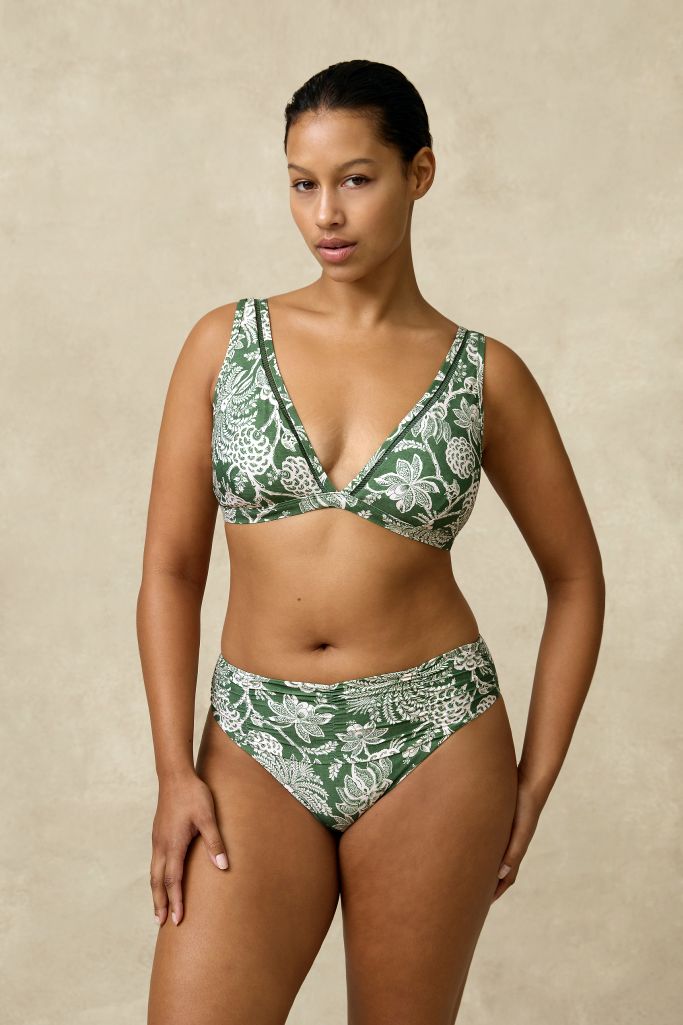 Monte & Lou Mid Rise Ruched Pant - Zeni