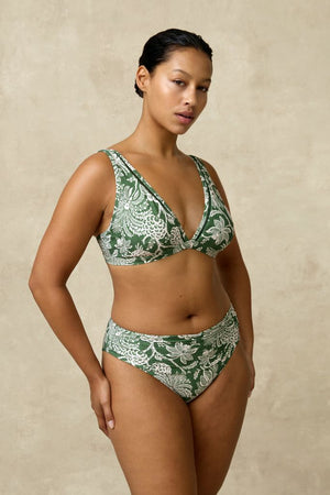 Monte & Lou Mid Rise Ruched Pant - Zeni