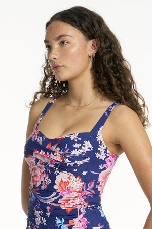 Sea Level Twist Front Multifit Singlet Top - Indochine