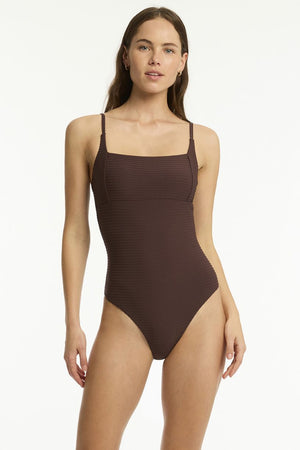 Sea Level Spinnaker Square Neck One Piece - Spinnaker