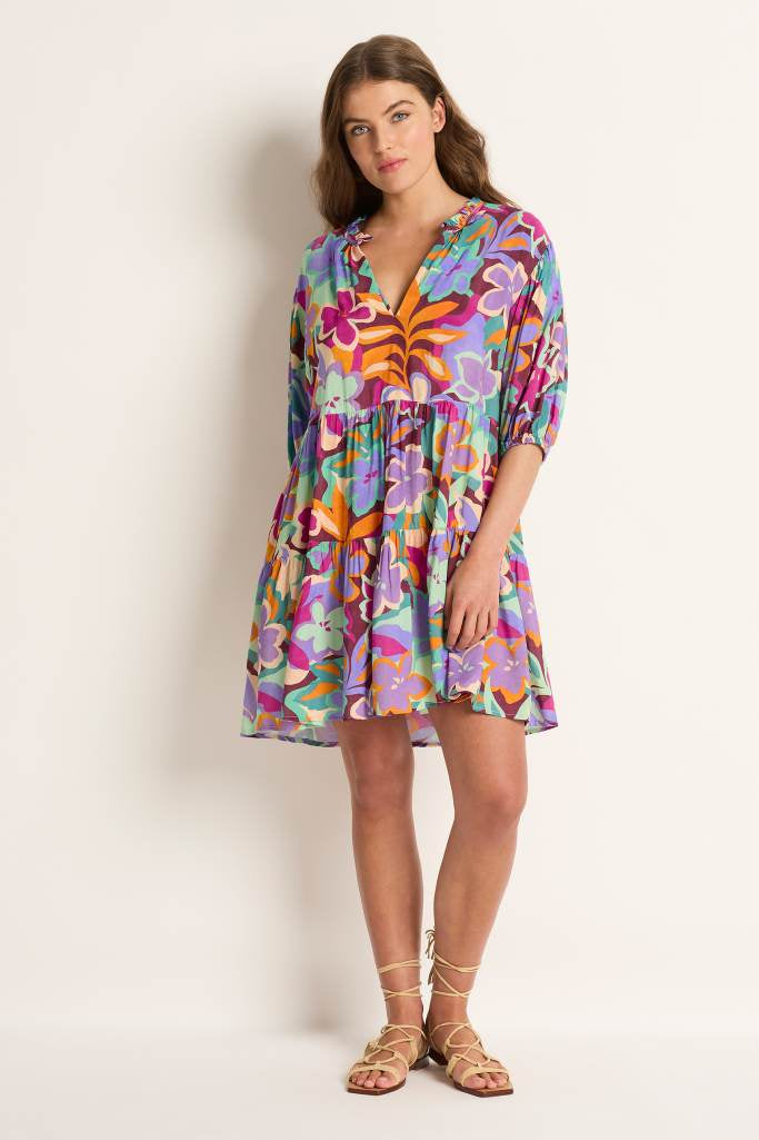 Monte & Lou Tiered Mini Dress - Marni