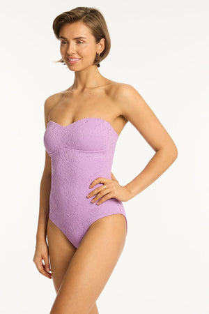 Sea Level Seamless Bandeau One Piece - Interlace