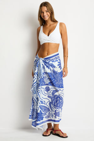 Sea Level Long Sarong - Jungle Lino