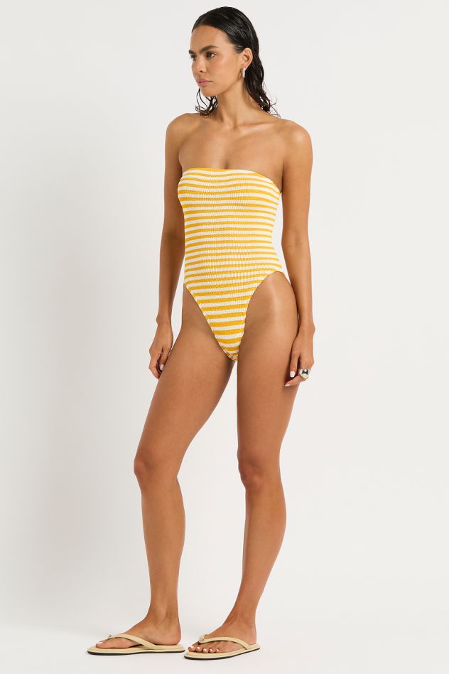 Bond-Eye Fane 1 Pce - Saffron Stripe