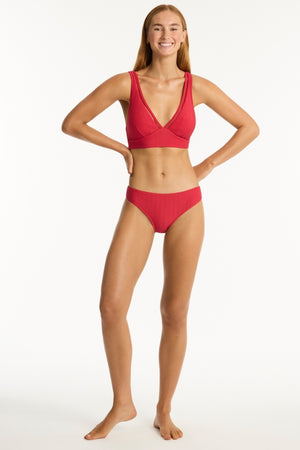 Sea Level Longline Top - Honeycomb