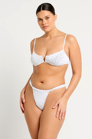 Bond-eye Nora Balconette - Optic White Leopard