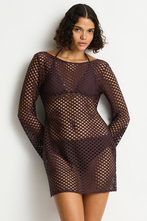 Sea Level Mesh Cover Up - Castaway