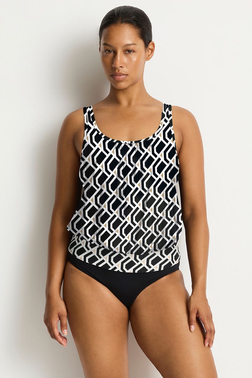 Sea Level Blouson Tank Multifit Singlet Top - Costa