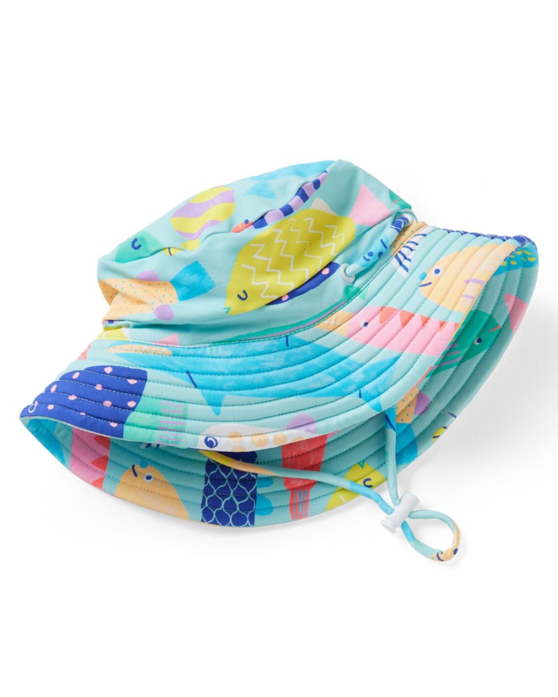 Halcyon Nights Swim Bucket Hat - Rainbow Reef