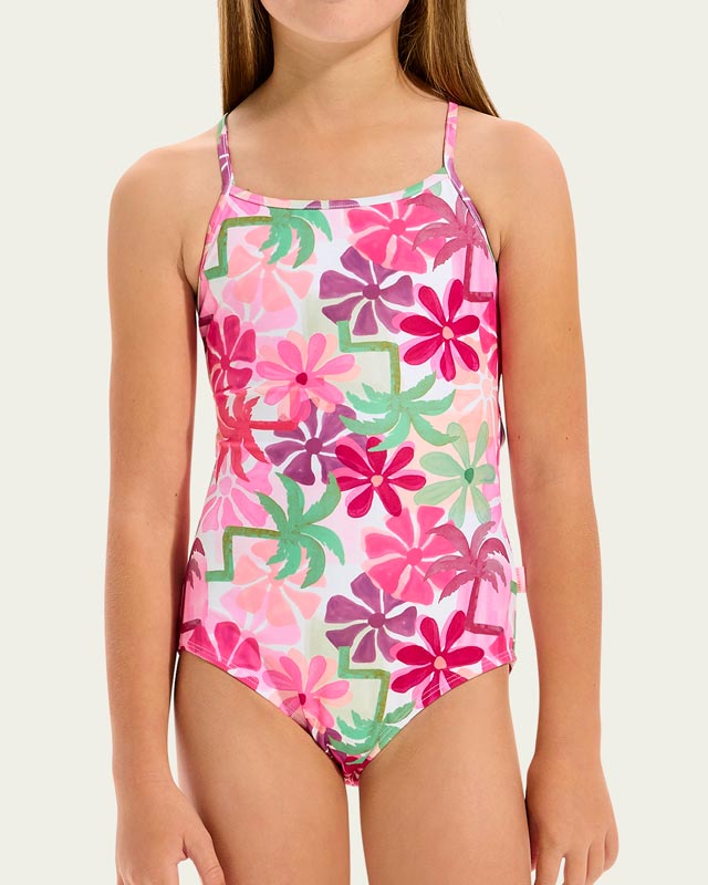 Seafolly Girls Tie One Piece - Paradise