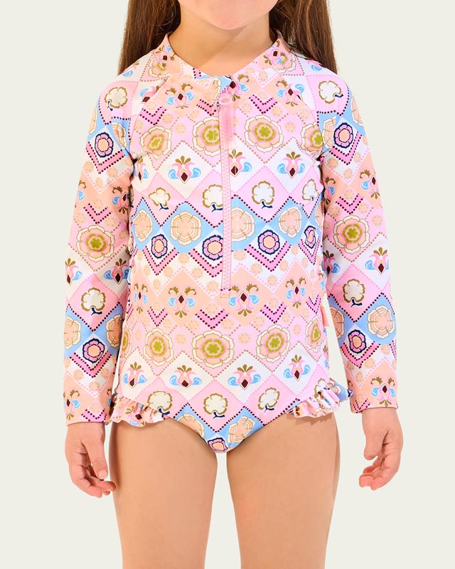 Seafolly Toddler Girls Paddlesuit - Geo Blossom