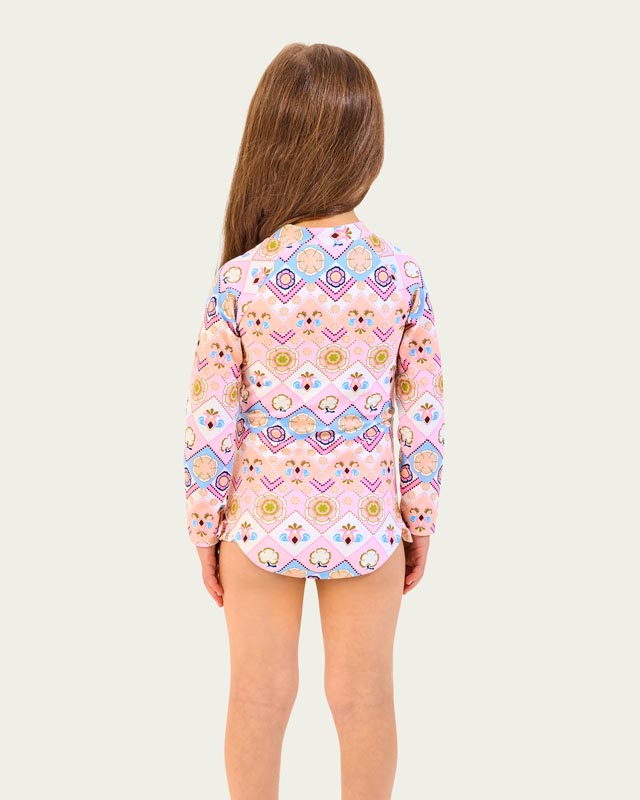 Seafolly Toddler Girls Paddlesuit - Geo Blossom