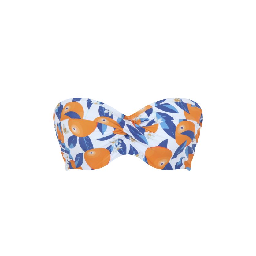 Panache Ella Twist Bandeau Bikini - Sicily