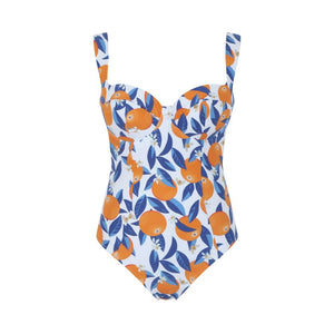 Panache Monica Balcony Wide Strap One Piece - Sicily