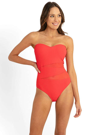 Sunseeker D/DD Mesh Bandeau One Piece - Reset