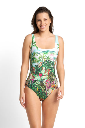 Sunseeker DD/E Square Neck One Piece - Paradise