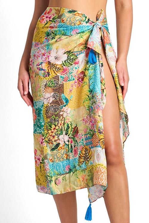 Sunseeker Trim Sarong - Papaya