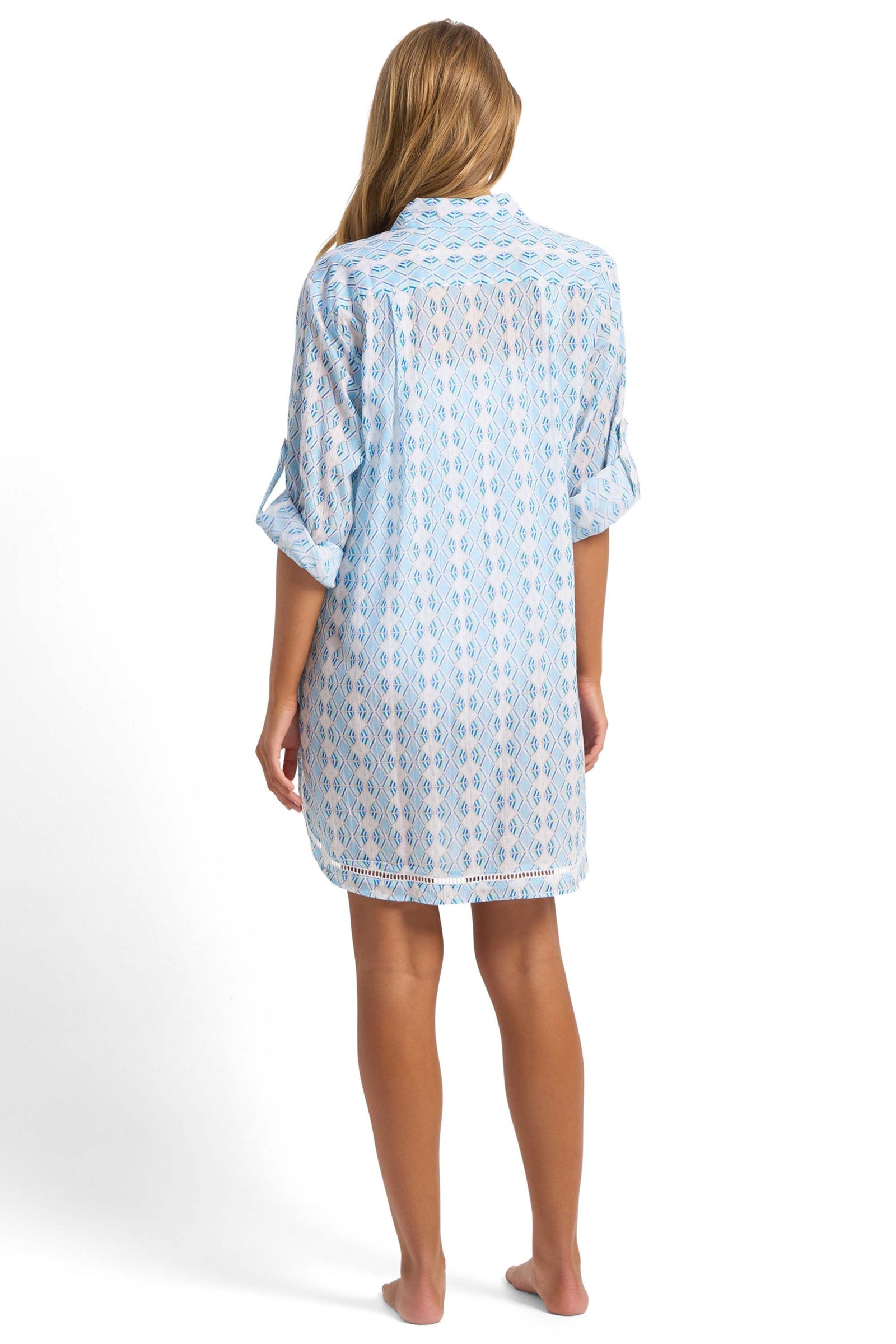 Sunseeker Ladder Button Through Shirt- Delight
