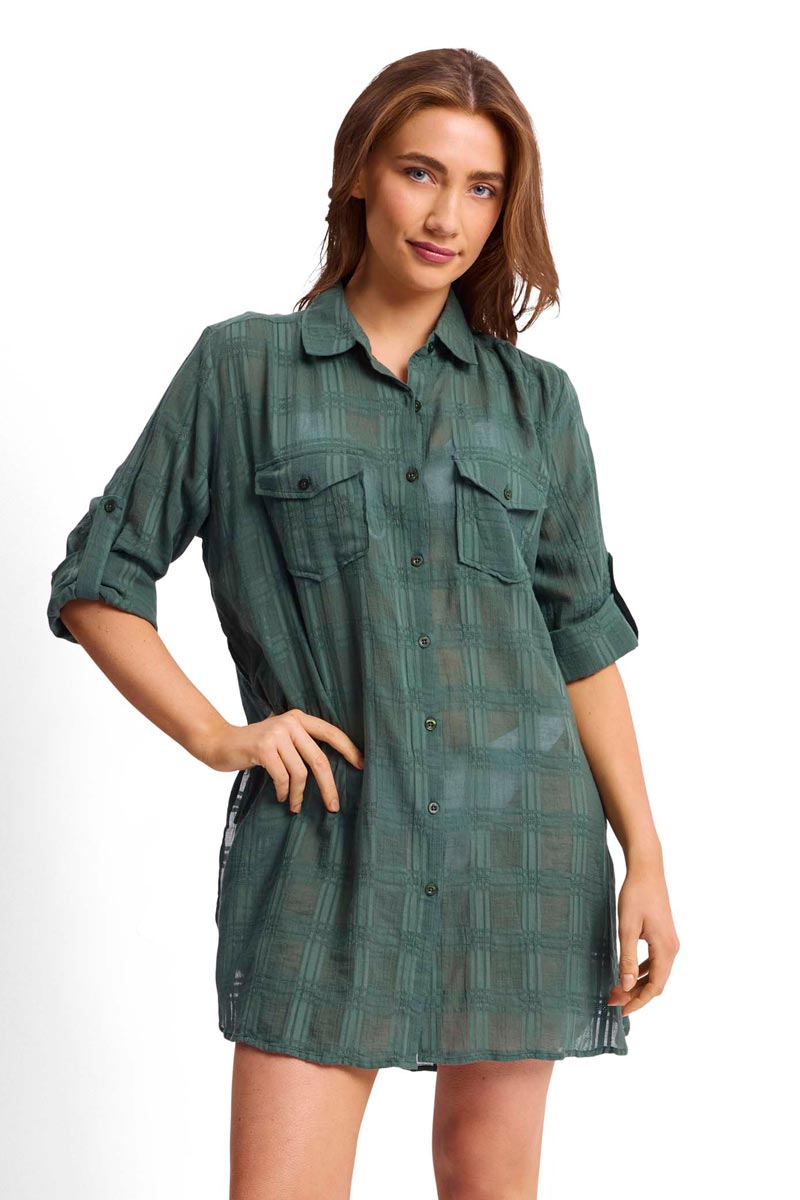 Sunseeker Button Through Shirt - Picnic