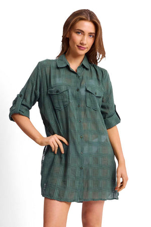 Sunseeker Button Through Shirt - Picnic