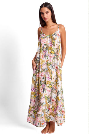 Sunseeker Scoop Maxi Dress - White Lotus