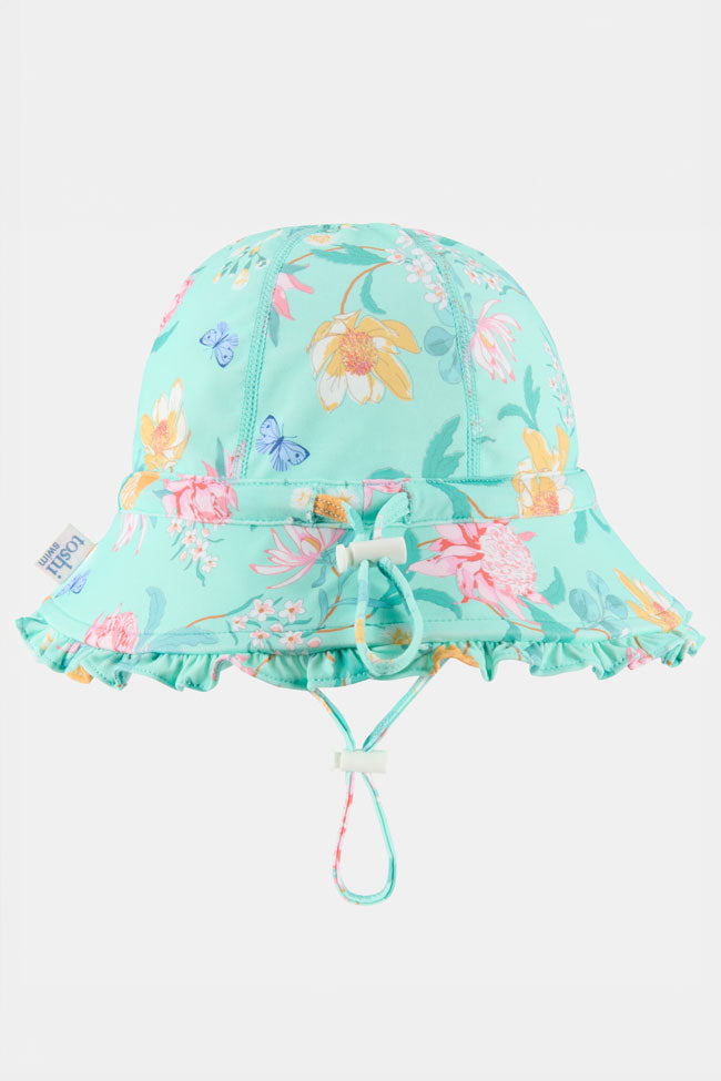 Toshi Swim Kids Bell Hat - Waratah Mint