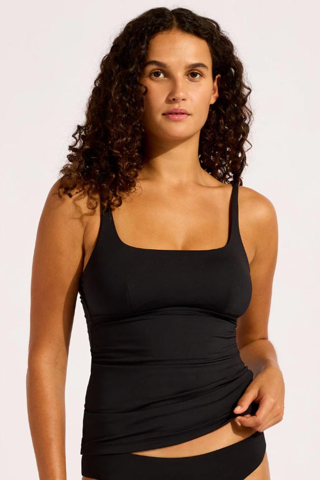 Seafolly Square Neck Tankini Top - S. Collective