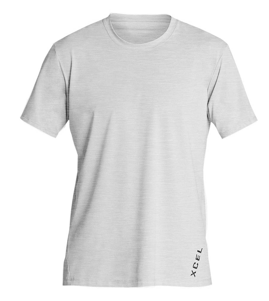 Xcel Mens Short Sleeve Heathered Ventx Rashvest