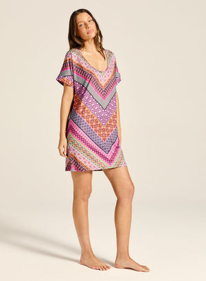 Tigerlilly Lara Mumu - Utopia Stripe