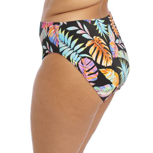Elomi Mid Rise Bikini Brief - Tropical Falls Black