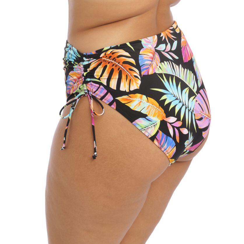 Elomi Adjustable Bikini Brief - Tropical Falls Black