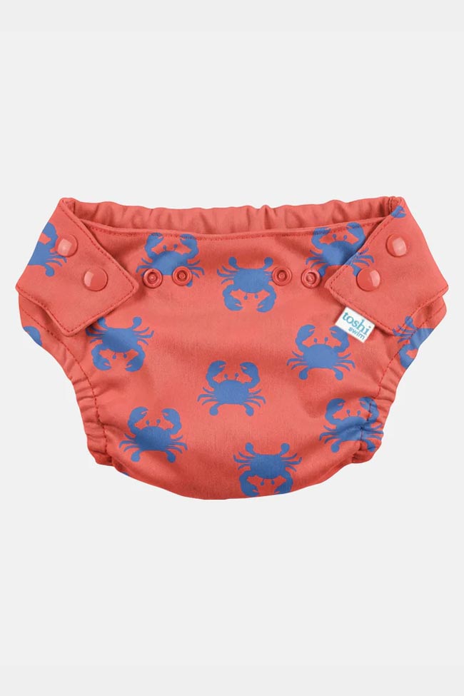 Toshi Swim Baby Reusable Swim Nappy - Pirate Mud Crabs