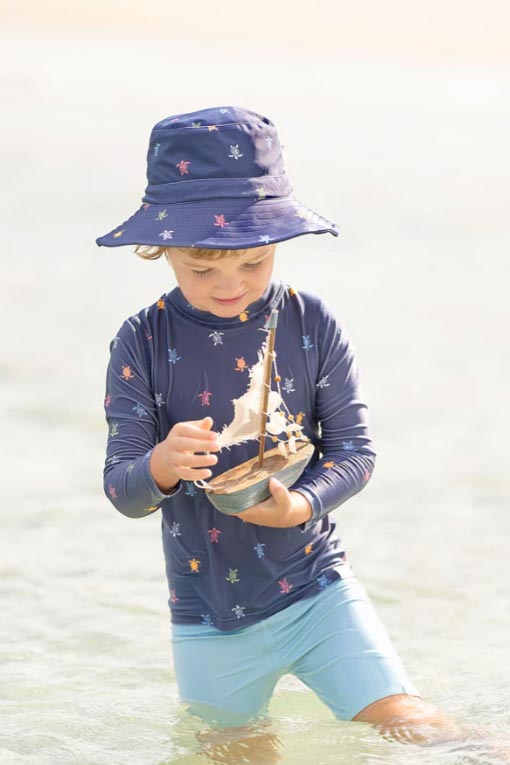 Toshi Swim Kids Sunhat Classic - Turtle Island