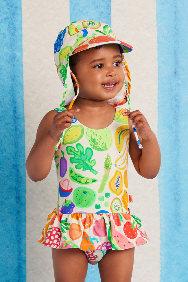 Halcyon Nights Kids Frill One Piece - Eat The Rainbow