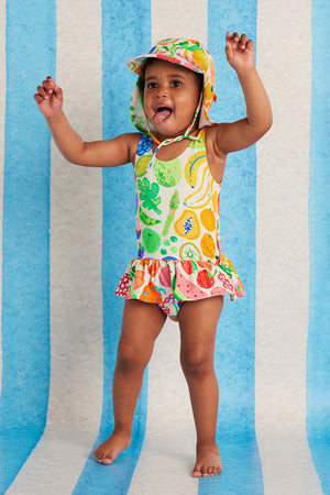 Halcyon Nights Kids Frill One Piece - Eat The Rainbow