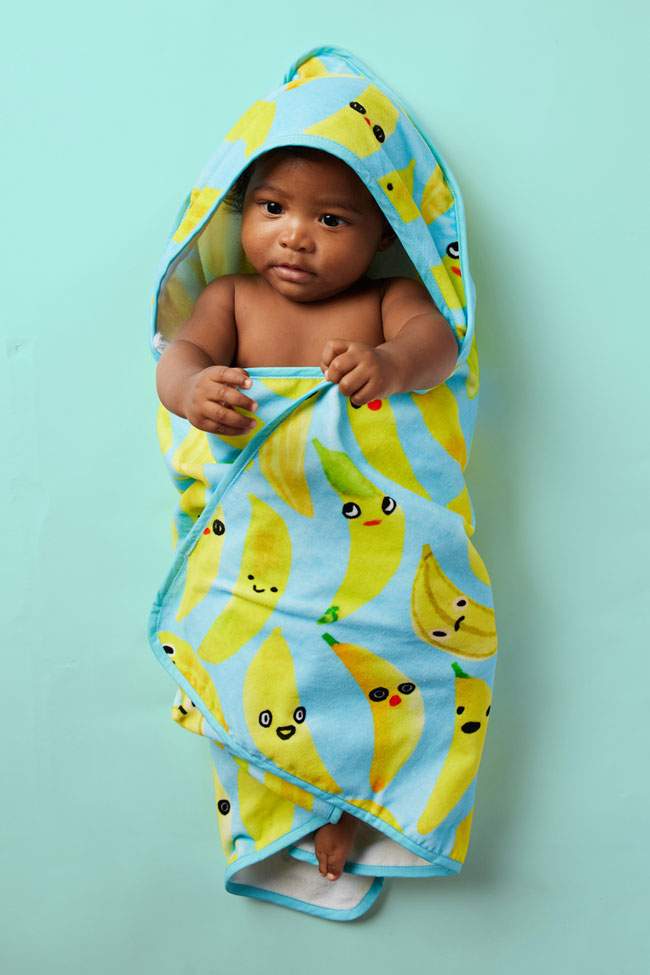 Halcyon Nights Baby Hooded Towel - Peel Party