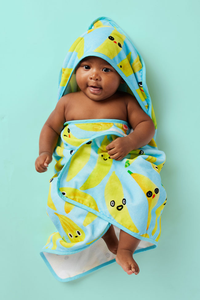 Halcyon Nights Baby Hooded Towel - Peel Party