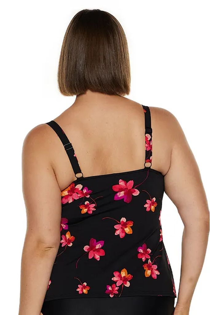 Capriosca Tank Tankini Top - Pink Petals