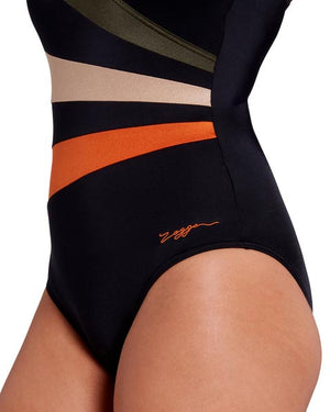 Zoggs Womens Wrap Panel Classicback One Piece - Dream