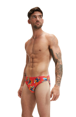 Speedo Mens Escape Briefs - Flaming Galah