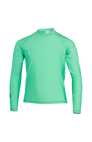 Speedo Junior Unisex Long Sleeve Rash Top - Green