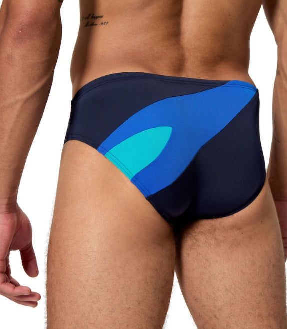 Speedo Mens Hyperboom Logo Brief - Sapphire