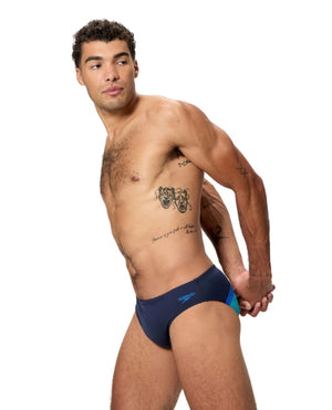 Speedo Mens Hyperboom Logo Brief - Sapphire