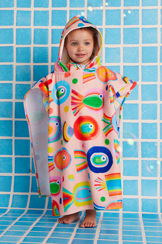 Halcyon Nights Kids Hooded Towel - Fancy Fins