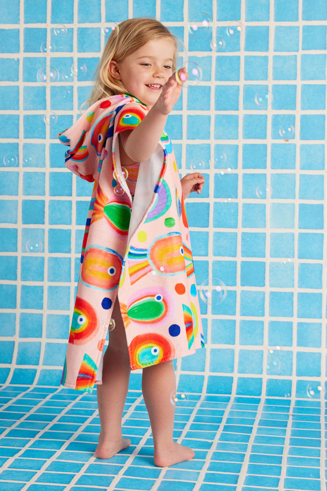 Halcyon Nights Kids Hooded Towel - Fancy Fins