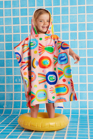 Halcyon Nights Kids Hooded Towel - Fancy Fins